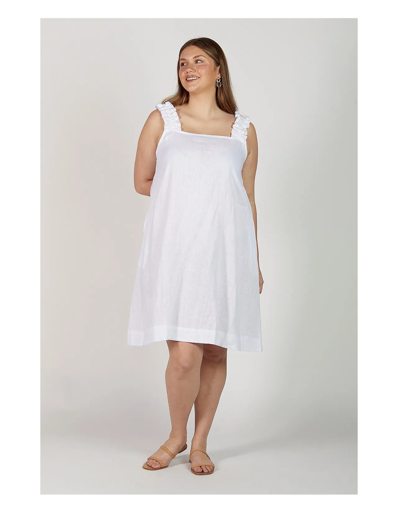 Claire Short Linen Dress
