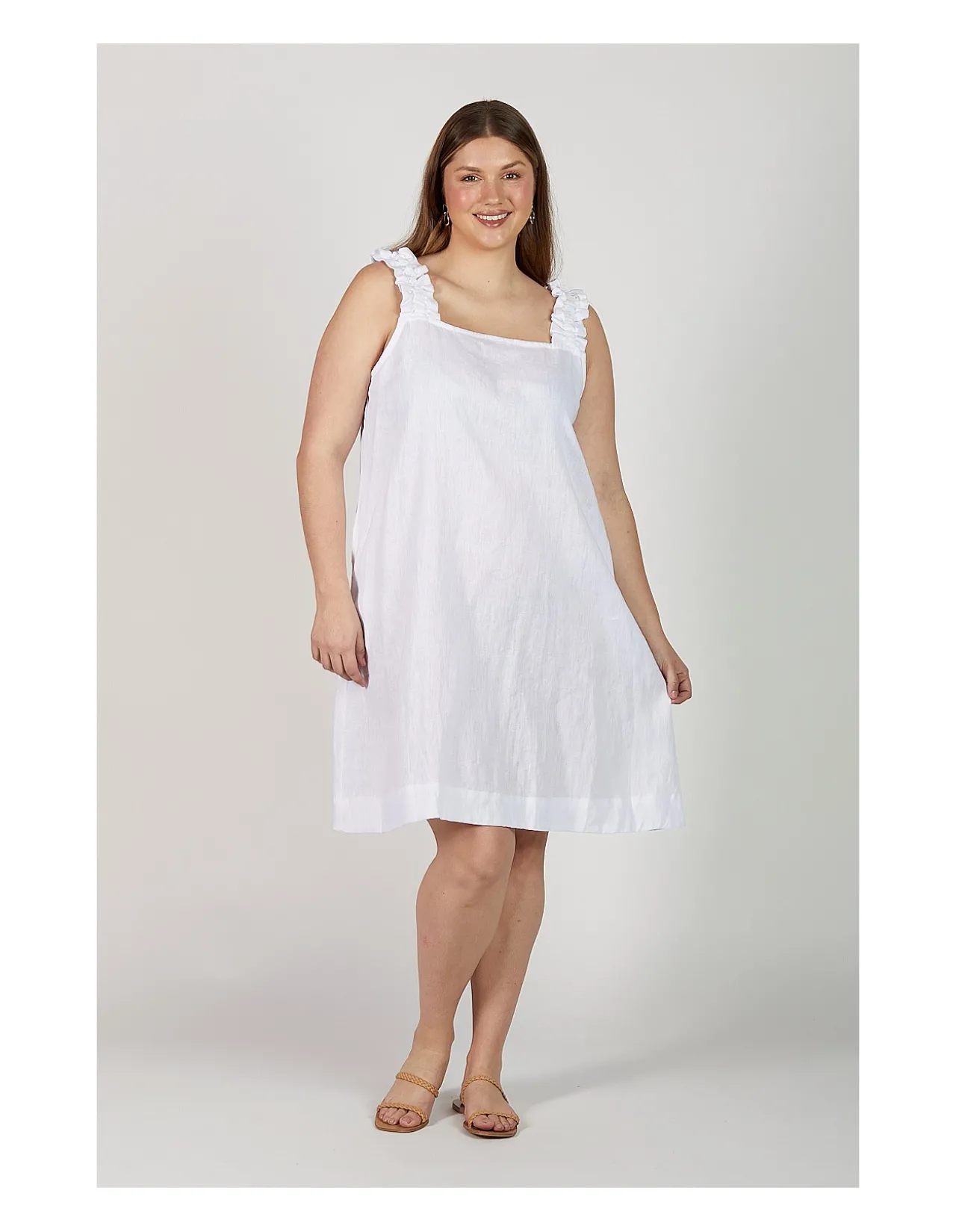 Claire Short Linen Dress
