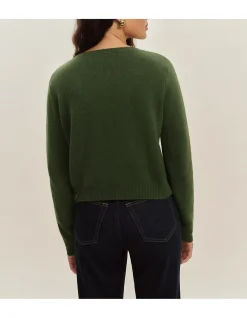 CLARA CASHMERE CREW CARDIGAN