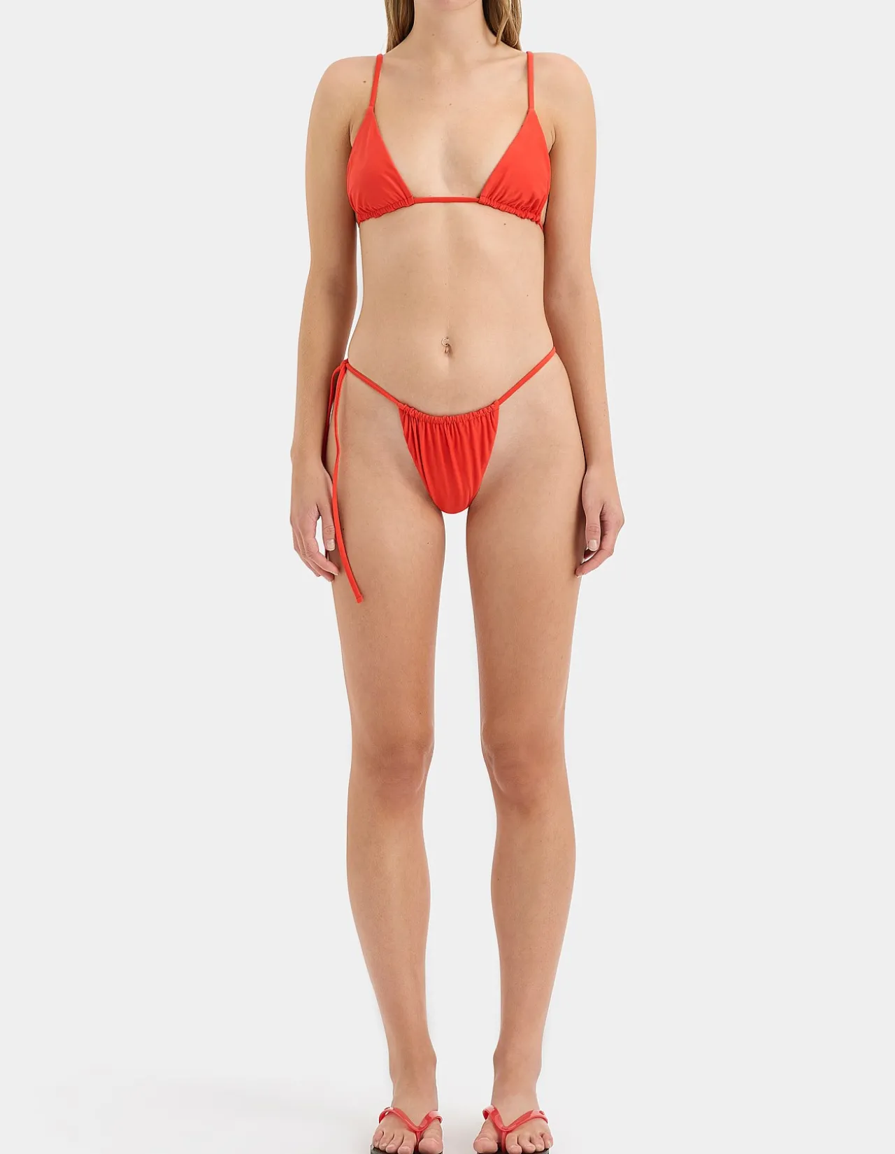 Clarita String Brief in Statement Red