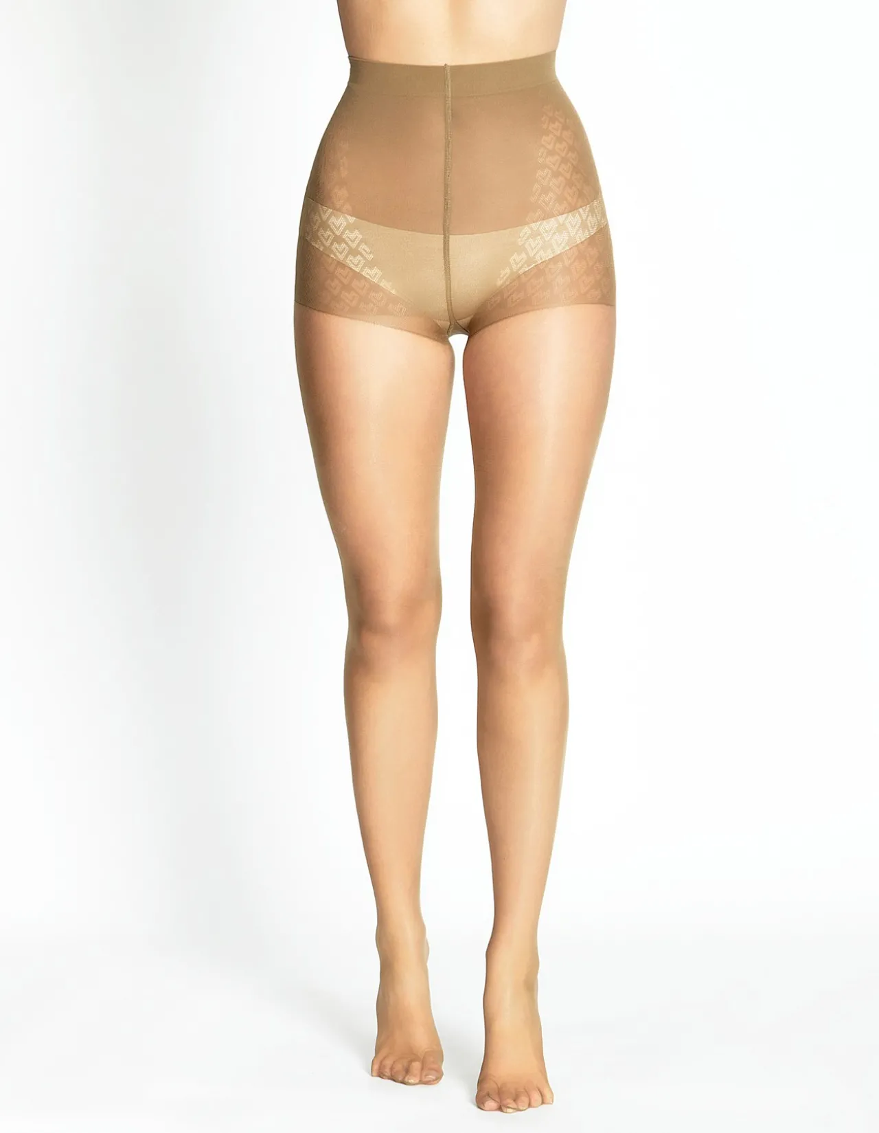 Class Control Brief Sheer Pantyhose 12D