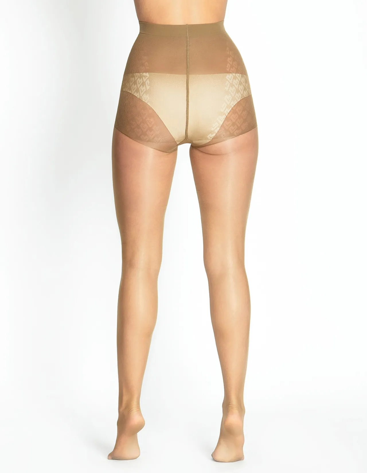 Class Control Brief Sheer Pantyhose 12D