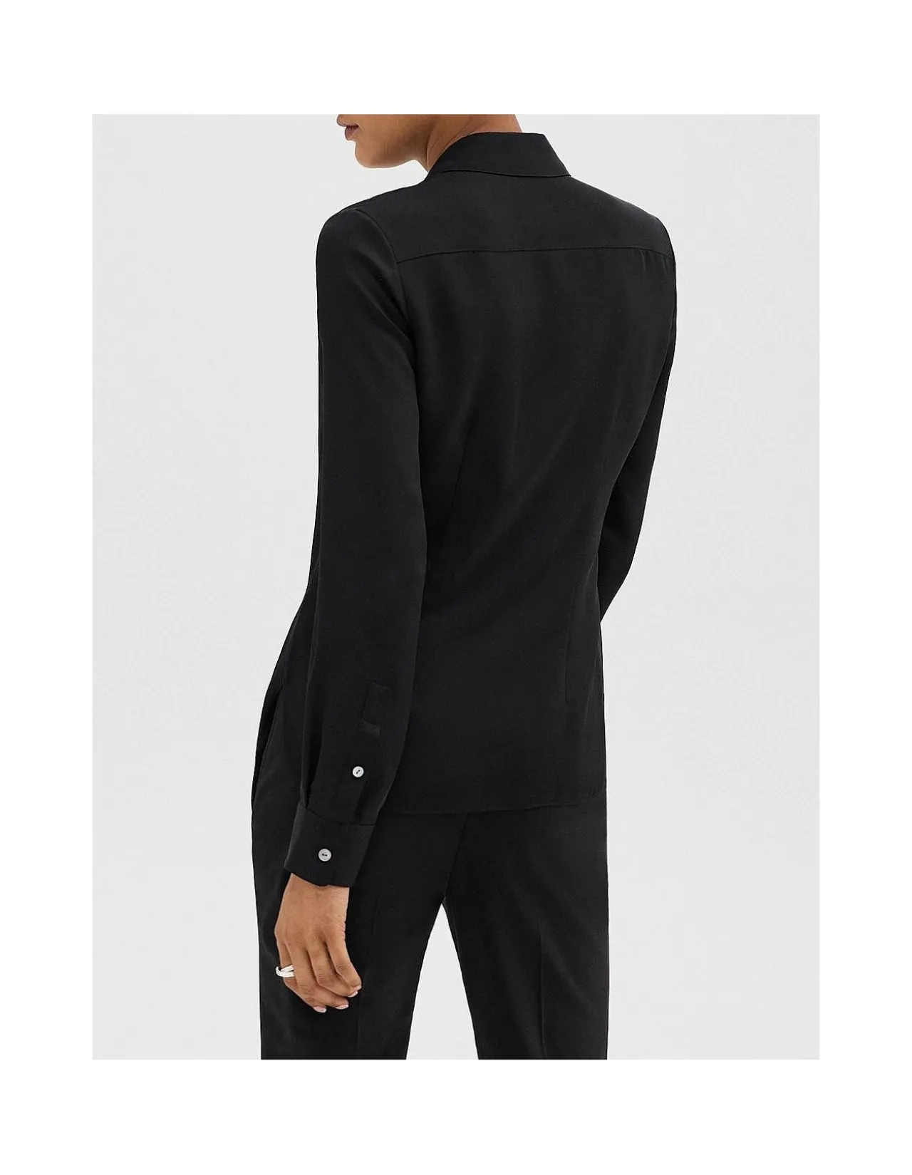 Classic Fitted Silk Shirt