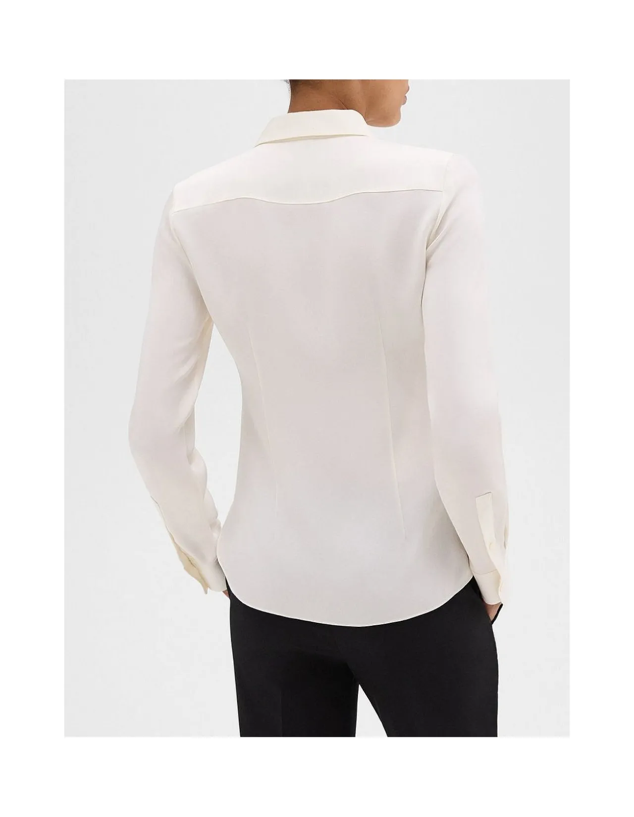 Classic Fitted Silk Shirt