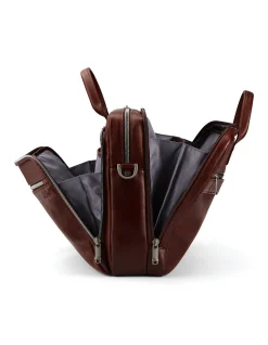 CLASSIC LEATHER TOPLOADER 30CM MAHOGANY