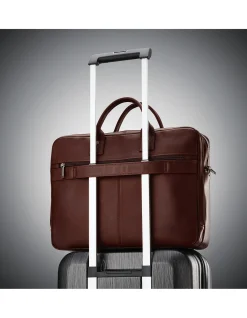 CLASSIC LEATHER TOPLOADER 30CM MAHOGANY