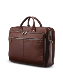 CLASSIC LEATHER TOPLOADER 30CM MAHOGANY