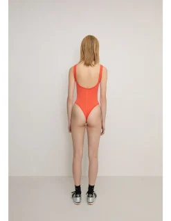CLASSIC WOOL BODYSUIT - PAPAYA