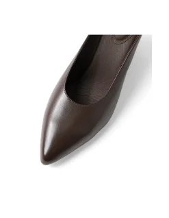 Claudette Pointed Toe Wedge Heel Mules