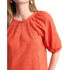 Clipped Jacquard Blouse