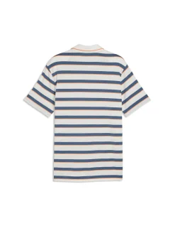 Cloudspun Stripe Moisture Wicking Golf Polo