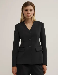 Collarless Blazer