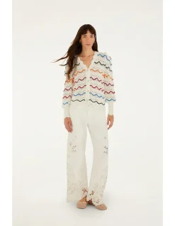 COLORFUL STRIPES KNIT CARDIGAN