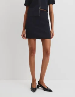 Compact Knit Mini Skirt
