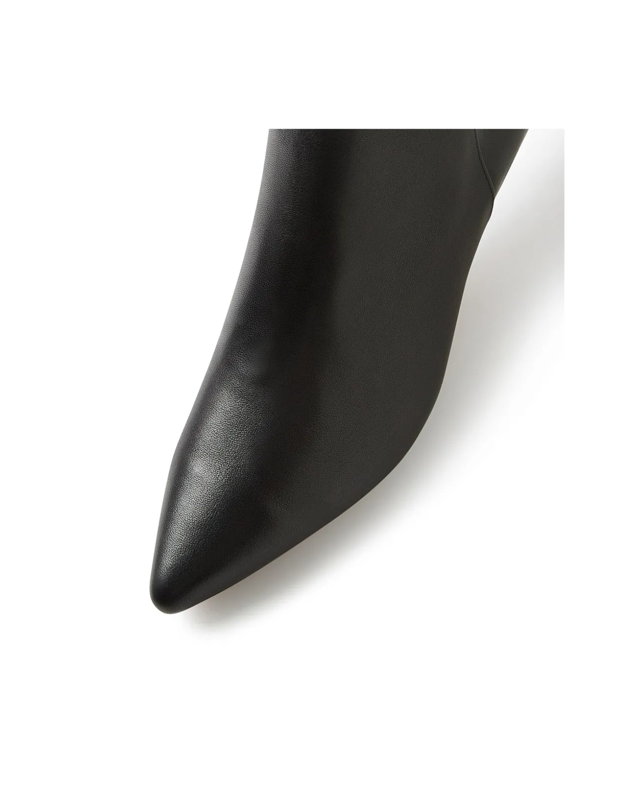 Conoir Black Leather Ankle Boots