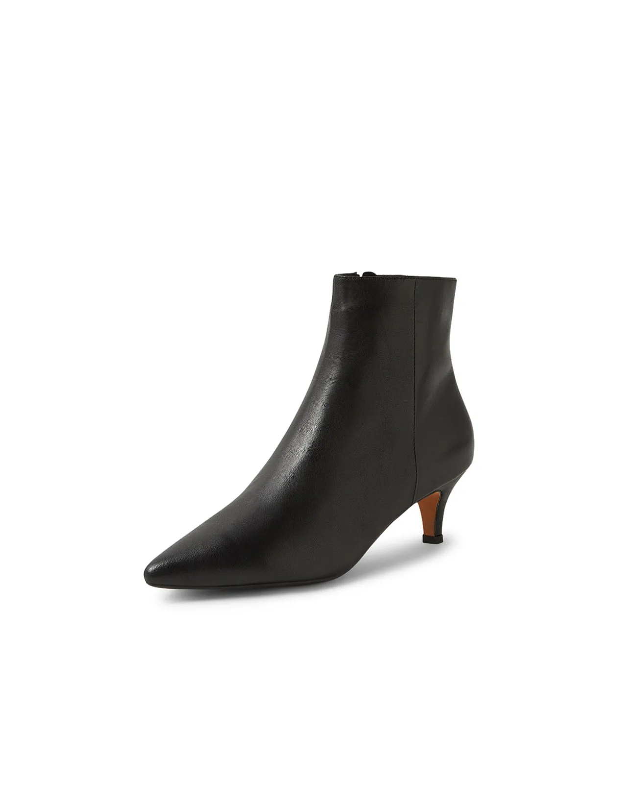 Conoir Black Leather Ankle Boots
