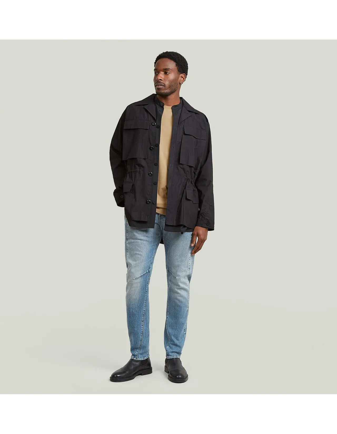 Contor 3D Slim Mid Waist Tapered Jeans