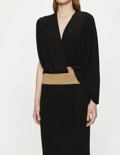 CONTOUR SUEDE MIDI DRESS