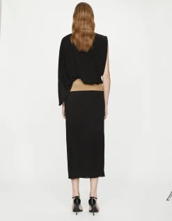 CONTOUR SUEDE MIDI DRESS