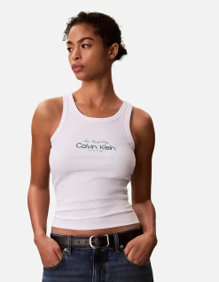 Contour 2X2 Rib Logo Tank Top