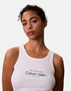 Contour 2X2 Rib Logo Tank Top