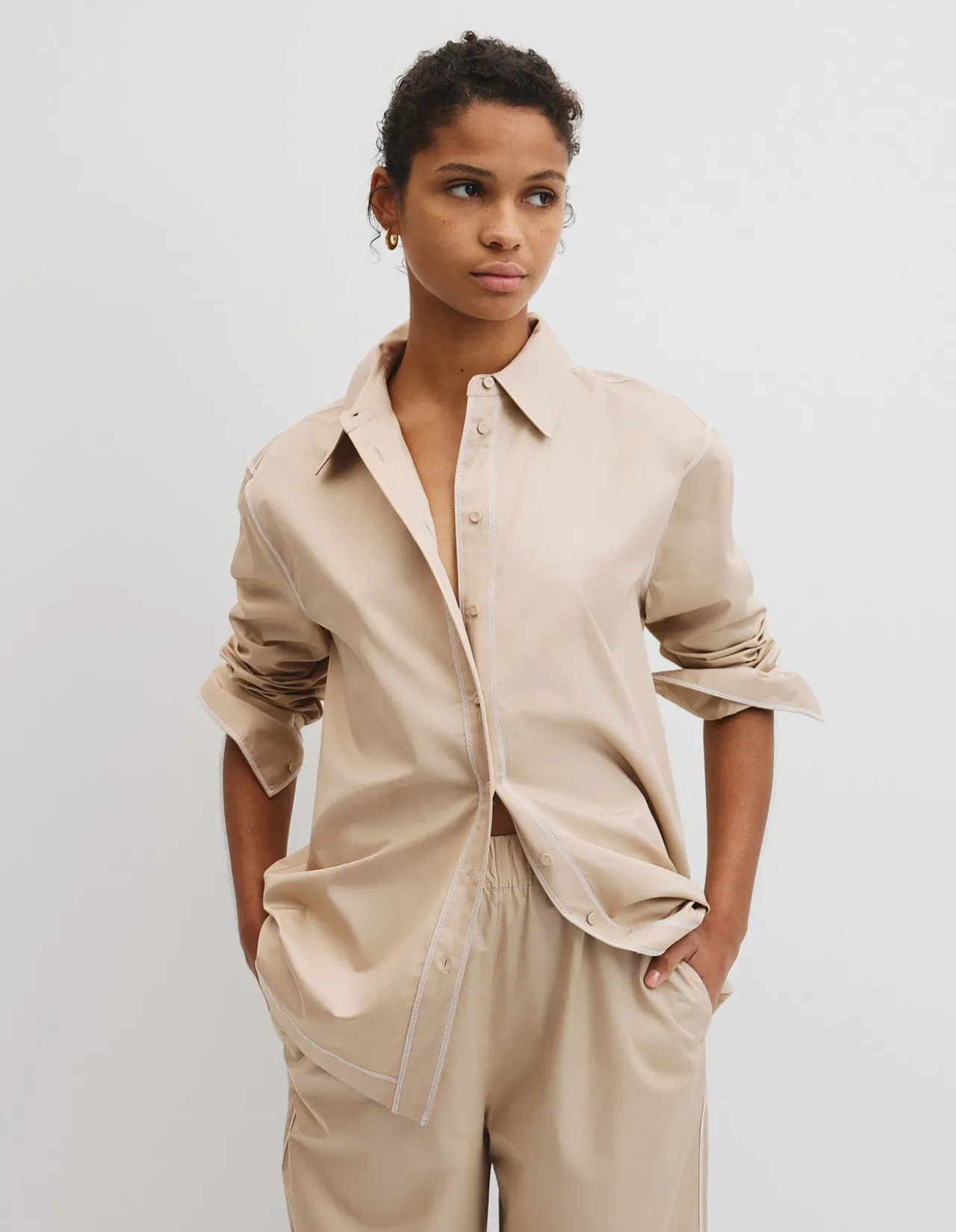 Contrast Stitch Shirt
