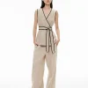 Contrast Tie Shirt