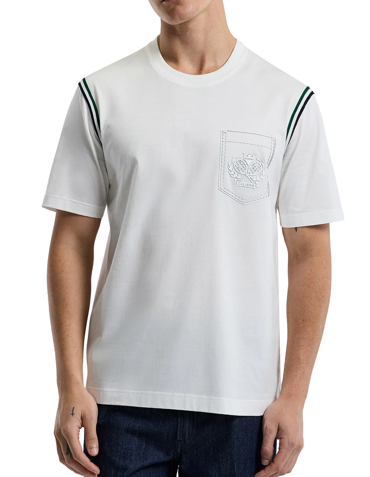 CONTRAST TRIM T-SHIRT