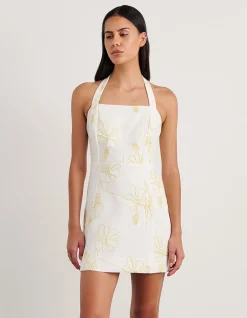 CORNELIA LINEN MINI DRESS