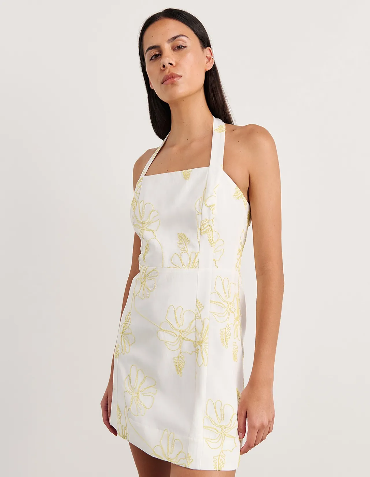 CORNELIA LINEN MINI DRESS