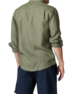 Coromandel Long Sleeve Sports Fit Shirt - Kelp