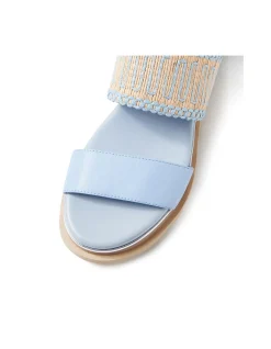 Corsett Woven Strap Platform Sandals