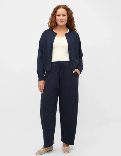 COTTON BLEND RAGLAN CARDIGAN
