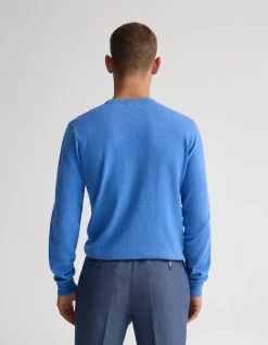 COTTON CASHMERE CREW NECK KNIT