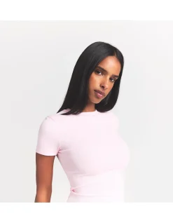 COTTON RIB T-SHIRT