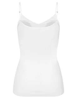 Cotton Seamless Spaghetti Top Padded
