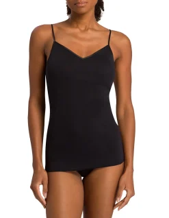 Cotton Seamless Spaghetti Top Padded