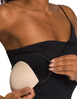 Cotton Seamless Spaghetti Top Padded