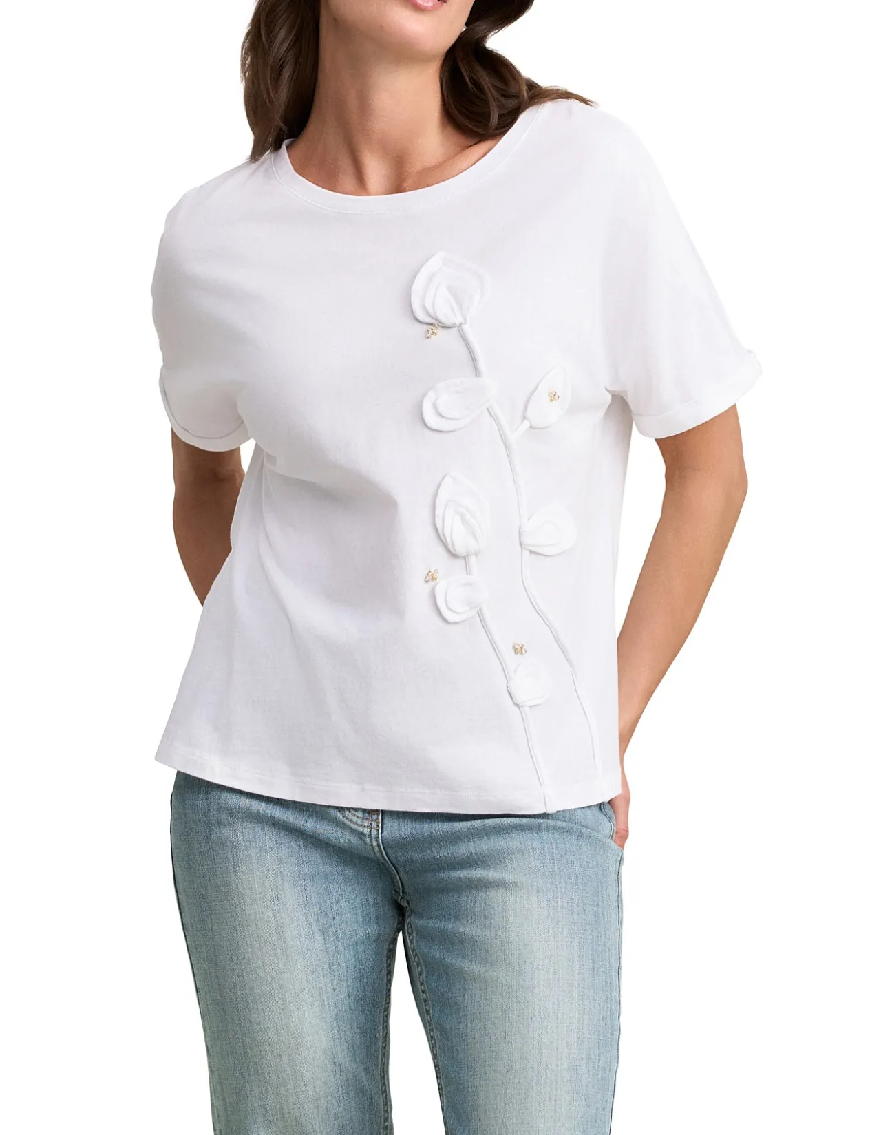 Cotton Applique T-Shirt