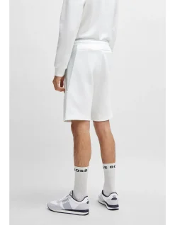 Cotton-Blend Shorts with 3D-Moulded Logo