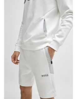 Cotton-Blend Shorts with 3D-Moulded Logo