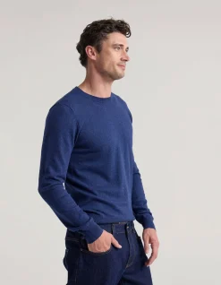 COTTON CASHMERE CREW NECK KNIT