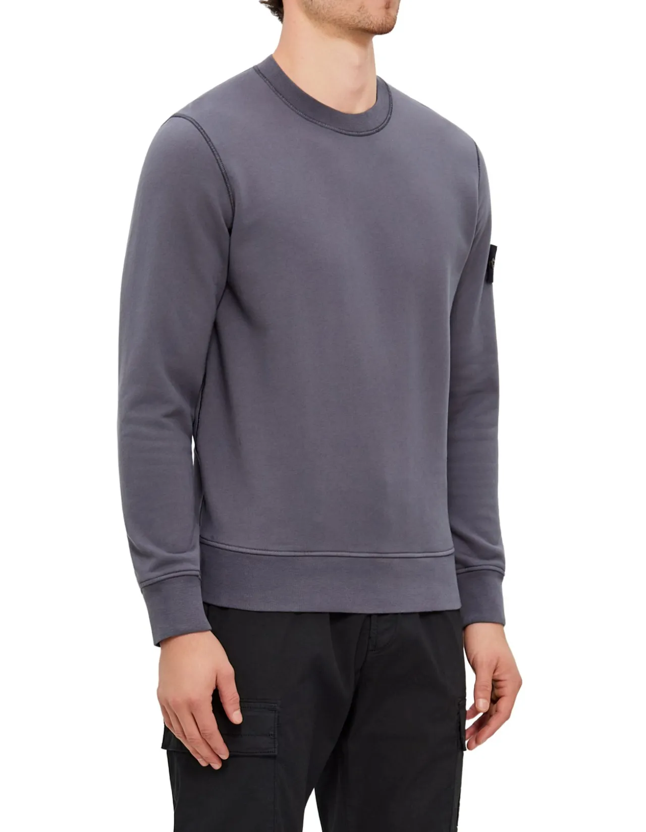 Cotton Fleece Garment Dyed Crewneck Sweatshirt
