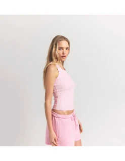 COTTON RIB HIGH SCOOP TANK