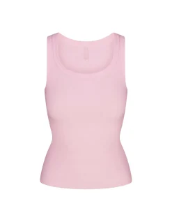 COTTON RIB HIGH SCOOP TANK