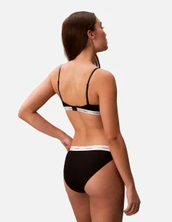 COTTON STRETCH RIB STRING BIKINI 3PK