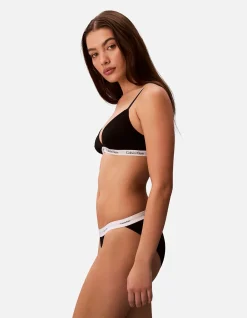 COTTON STRETCH RIB STRING BIKINI 3PK
