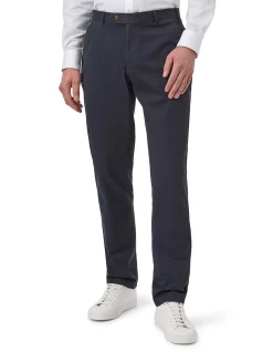 COTTON TWILL FLAT-FRONT TROUSER