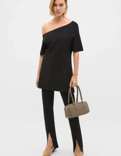CREPE KNIT SLIM PANT