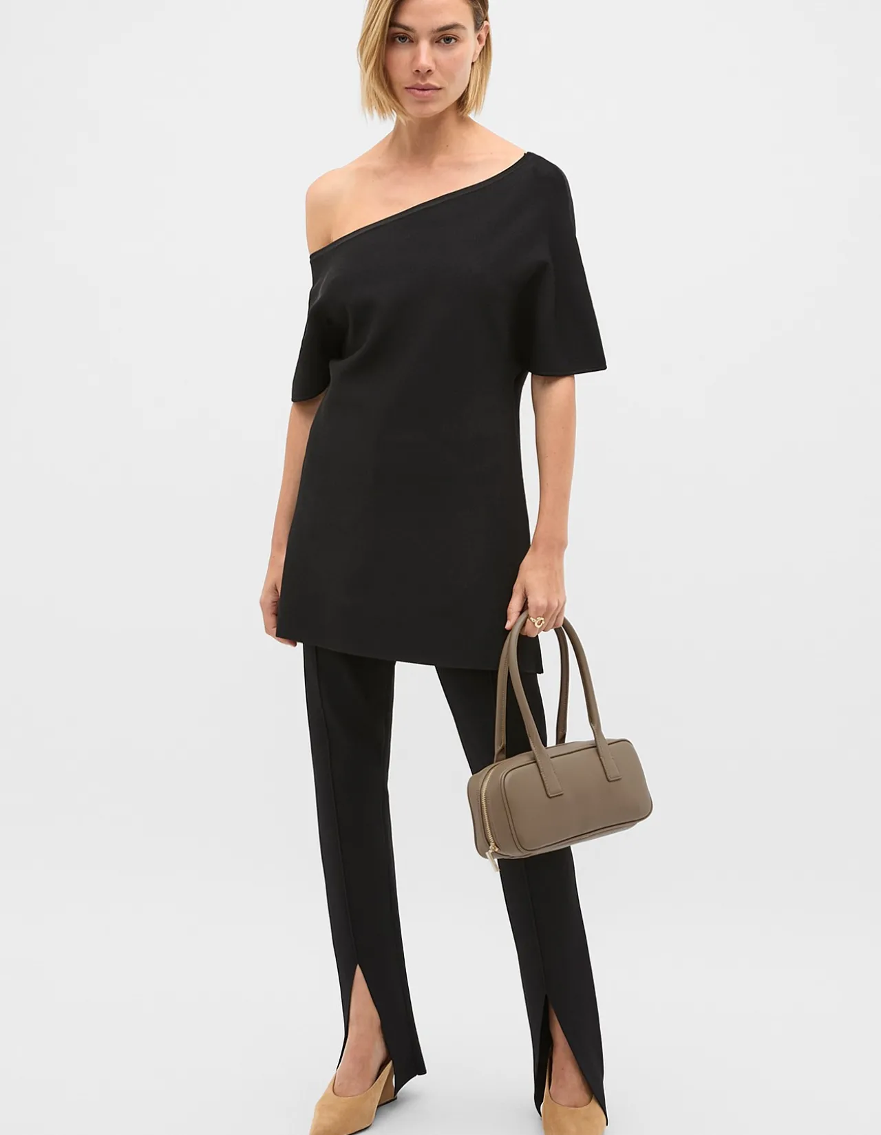 CREPE KNIT SLIM PANT